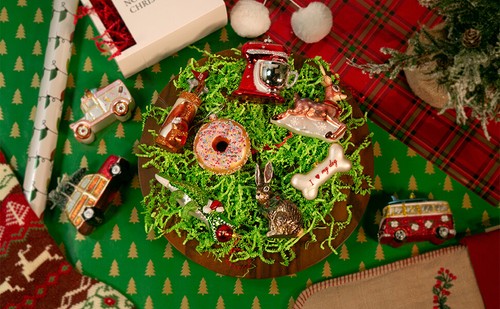 North Star Christmas | Rocket Ship Glass Ornament | Vehicles & Career Collection - Picture 6 of 8