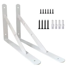 12 Inch Shelf Brackets 2 Pack Heavy Duty L Brackets Floating Shelf Supports