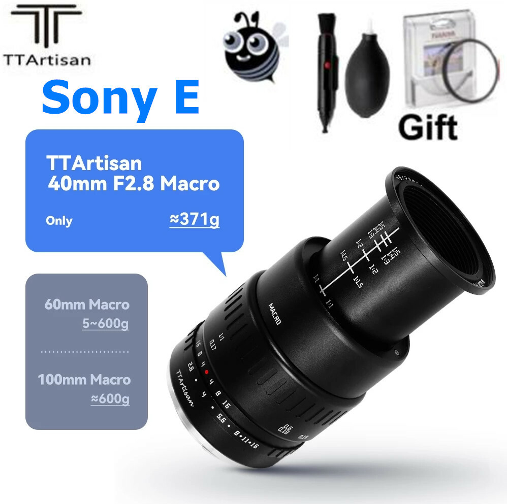 TTArtisan 40mm F2.8 Manual Focus APS-C Macro Lens For Sony E mount