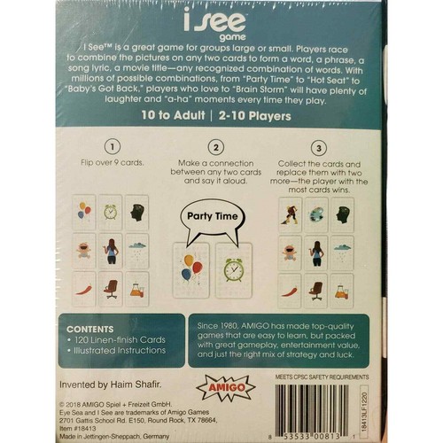 Eye Sea Card Game (I See) NIB | 2-10 Players | 10 to Adult - Picture 2 of 2