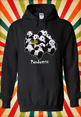 Pandamic Pandemie Tier Niedlich Panda Männer Frauen Unisex Top Hoodie Sweatshirt 3257