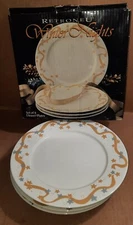 Plates Dinner Retroneu Winter Nights 10 1/2" Set of 4