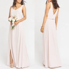 NWT Show Me Your Mumu Kendall Maxi Dress Show Me The Ring Crisp Size Small