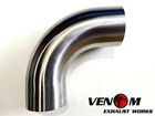 2" INCH 50.8mm 90 Degree Short Leg Mandrel Bend 304 Stainless Exhaust Pipe