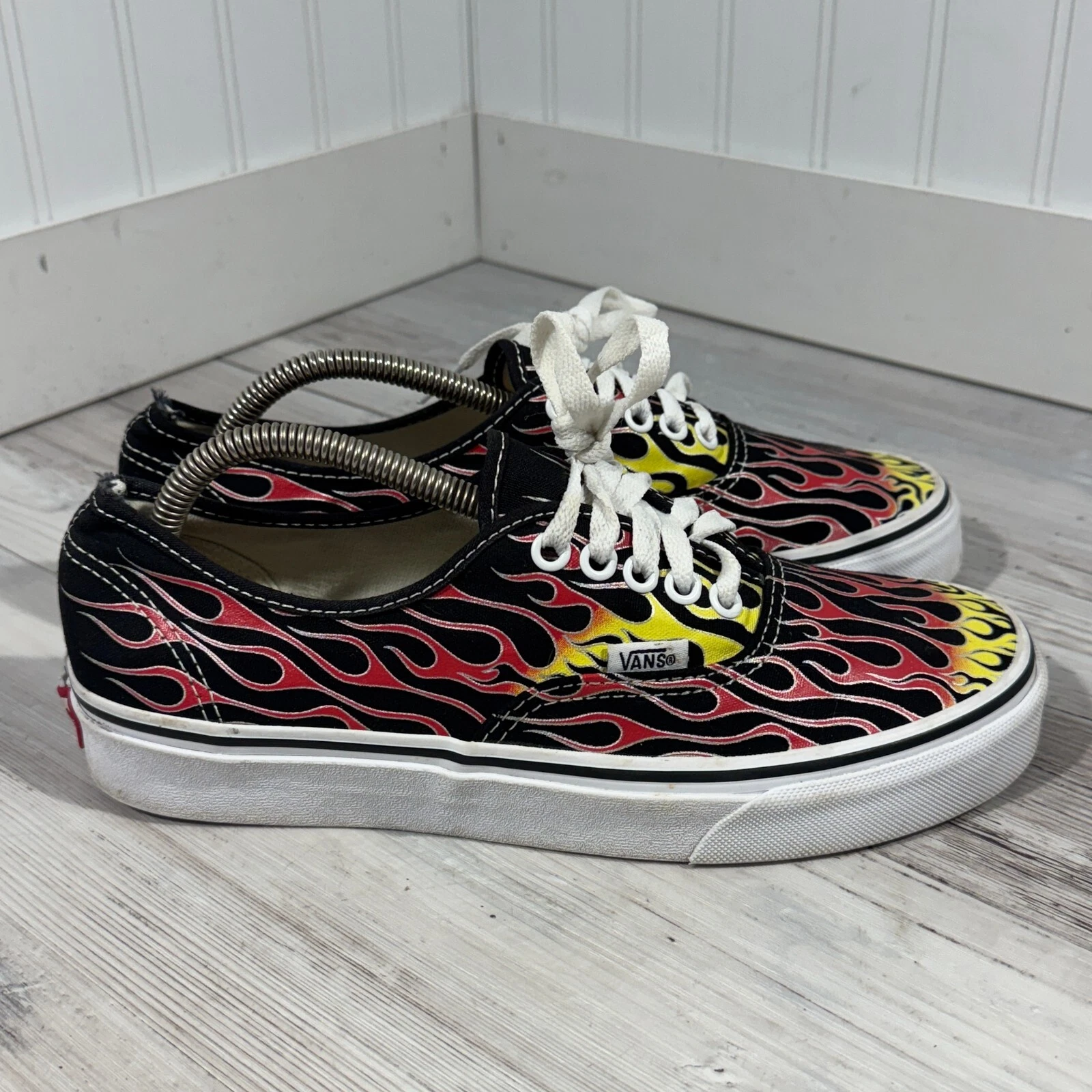 Chaussures VANS Authentic Era Flame Old Skool homme taille 7 flammes feu rétro basses