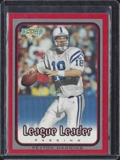 PEYTON MANNING 2001 SCORE SELECT LEAGUE LEADER PASSING COLTS #D /325