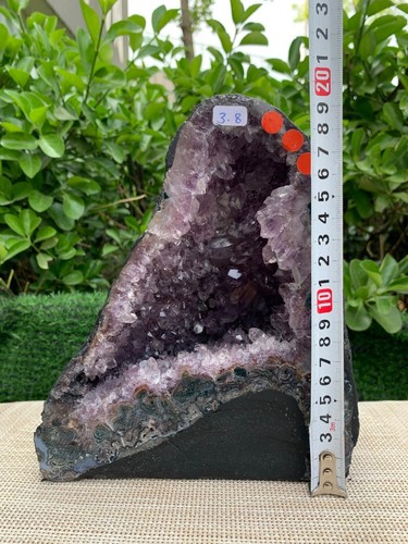 8,38 Pfund große natürliche Amethyst Geode Kathedrale Kristall Cluster Probe Heilung - Bild 3 von 12