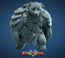 Armoured Bear by Epics N Stuffs | D&D | DnD | Print on Demand