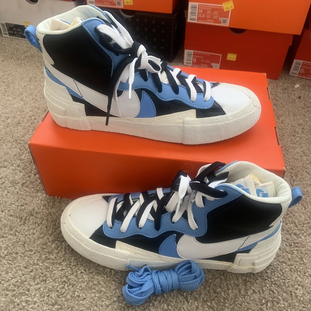 Sacai x 'blazer top mid black blue