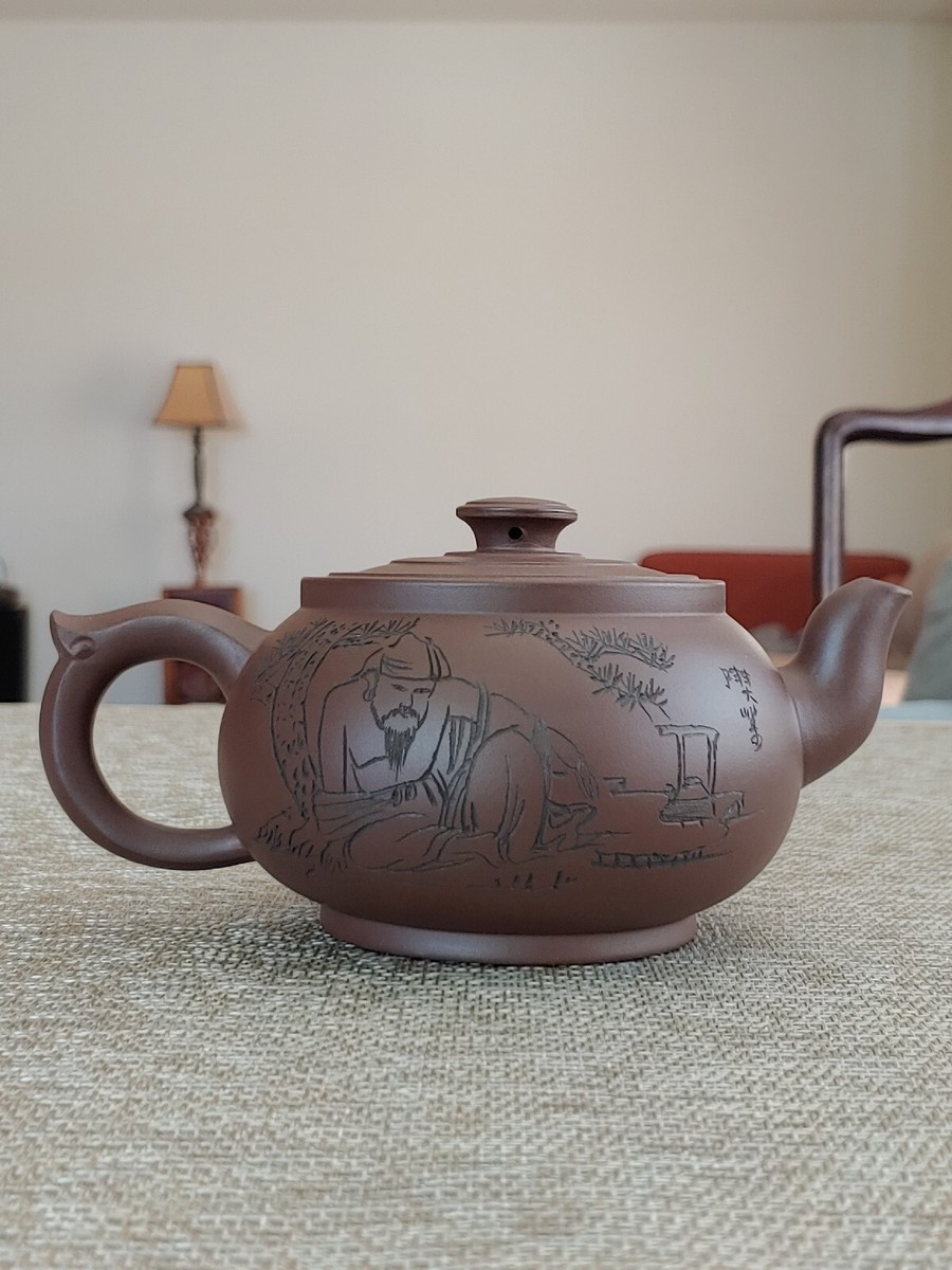 顾俊峰宜兴紫砂壶礼盒Group Chinese Yixing Purple Clay Zisha Pottery