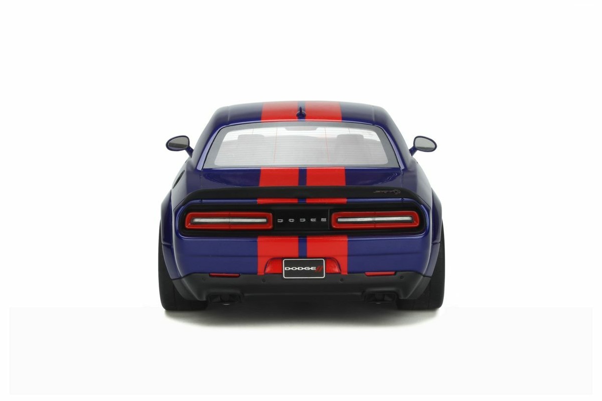 DODGE CHALLENGER SUPER STOCK INDIGO BLUE RED STRIPES 2021 GT