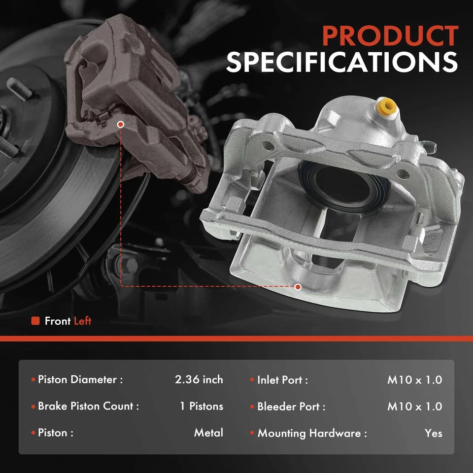 Pinza de freno de disco conductor delantero con soporte para Mercedes-Benz W204 C250 C300 R172 Foto 2 de 4