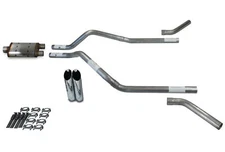 GMC Jimmy 92-94 2.5" Dual Exhaust Kits Magnaflow XL Slash Tips Corner Exit