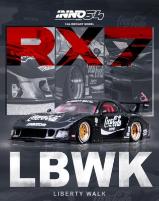 INNO64 MODELS Mazda RX-7 FD3S LB-Super Silhouette Coca Cola Zero