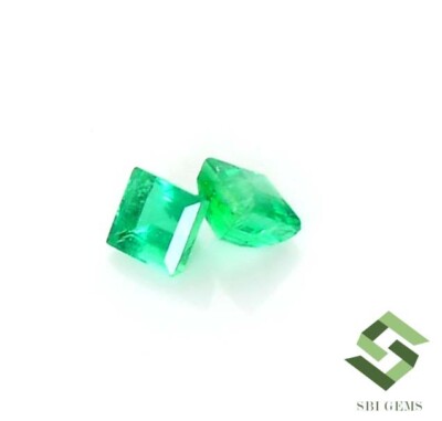 Émeraude Naturelle De Colombie - 3,50 Carats, Forme Carrée, Certifiée GGL, Neuve Avec écrin