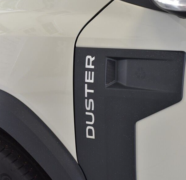 Stainless Steel Letter Covers For Dacia Duster III (2024+) | 12-Piece Set, Brushed Finish | Exterior Tuning Accessories