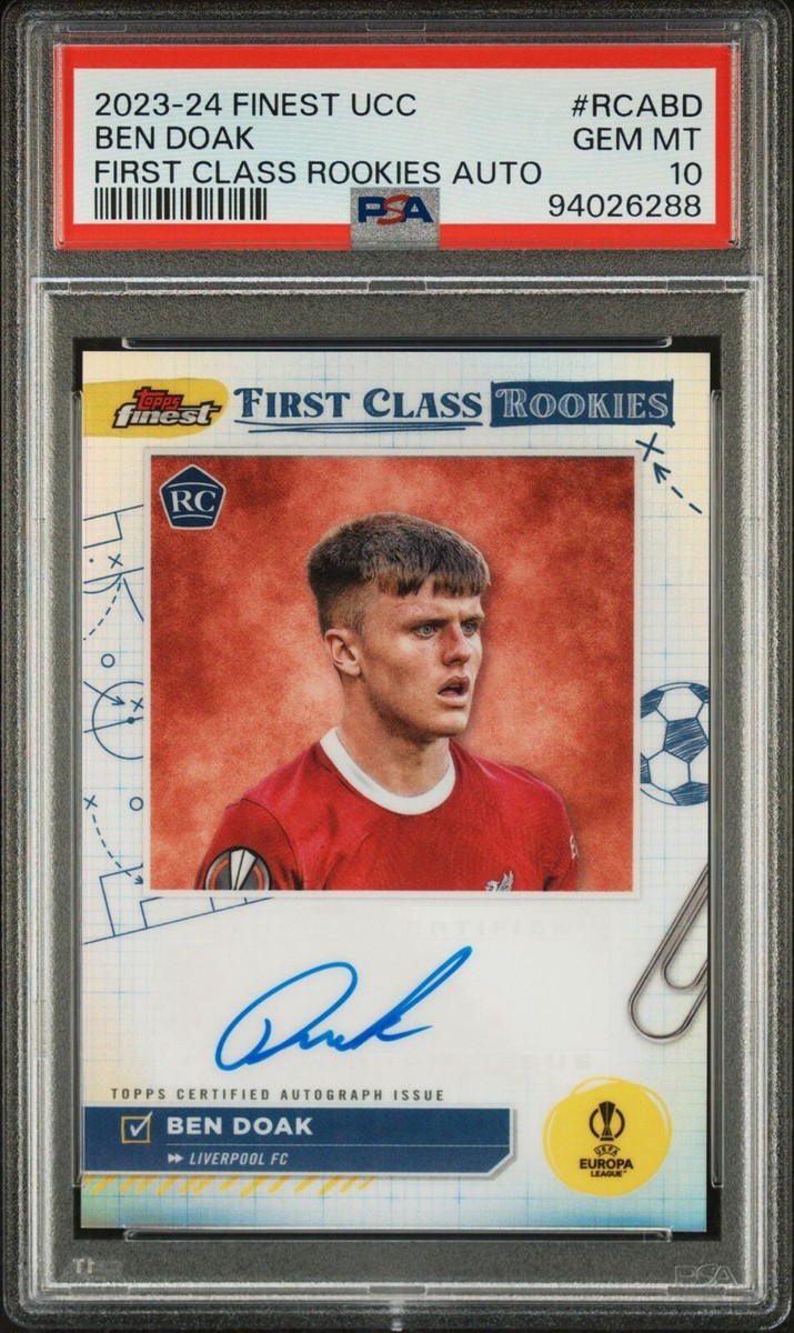 2023-24 Topps UEFA Finest Ben Doak First Class Rookies AUTO RC 