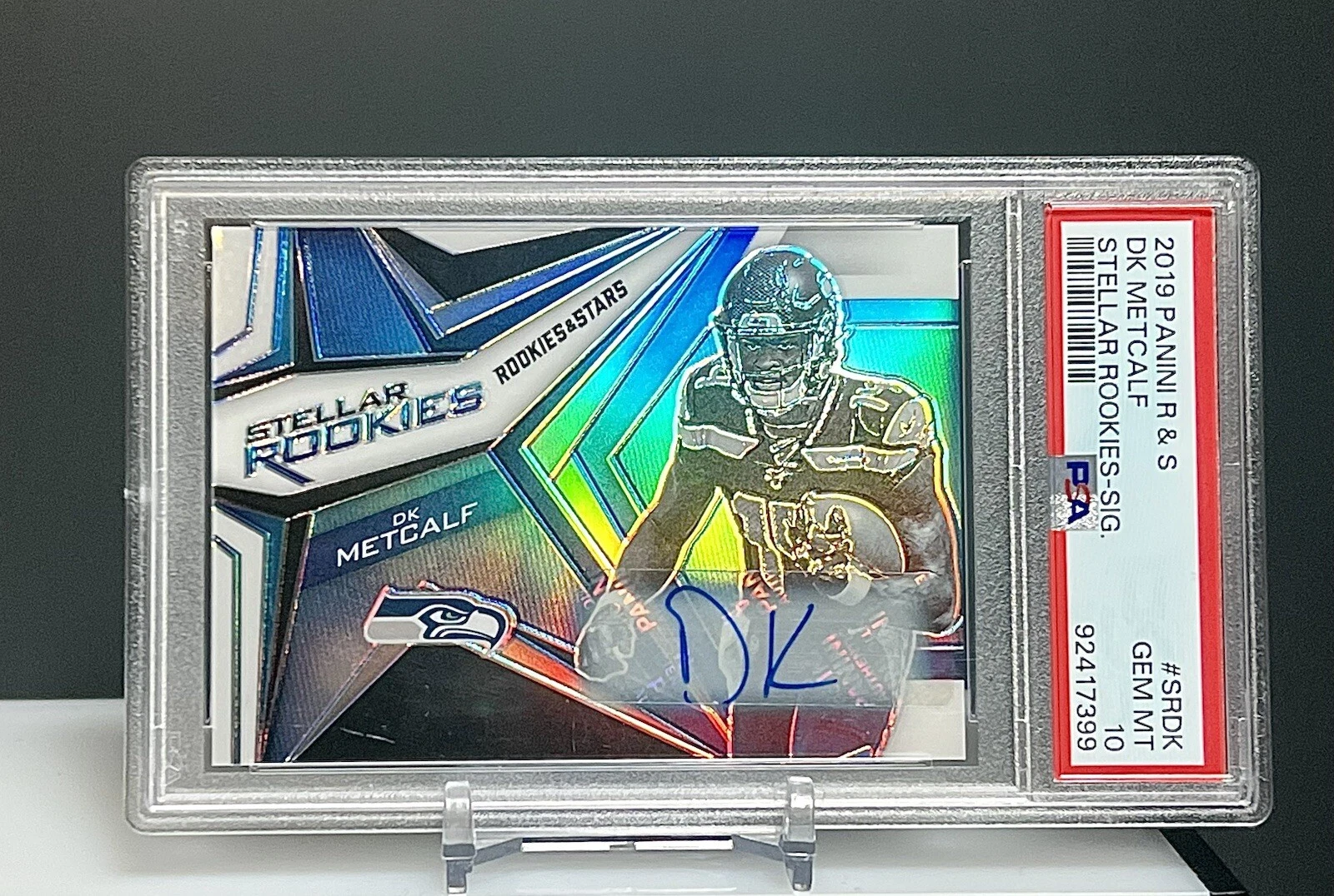 DK Metcalf Panini Rookies & Stars Stellar Rookies #SRDK Signature