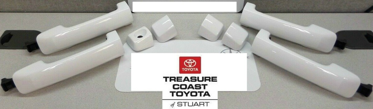 NEW OEM TOYOTA TUNDRA & SEQUOIA DOOR HANDLE COVERS 040 SUPER WHITE