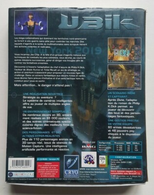 JEU PC - UBIK - big box - FRANCAIS