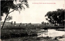 On Badfish Creek Below Stoughton Wisconsin Postcard