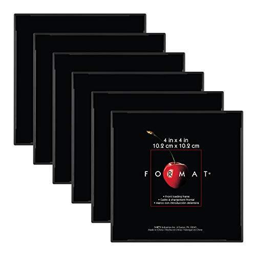 MCS Format Picture Frames Gallery Wall Frames Black 4 x 4 6-Pack - Picture 1 of 5