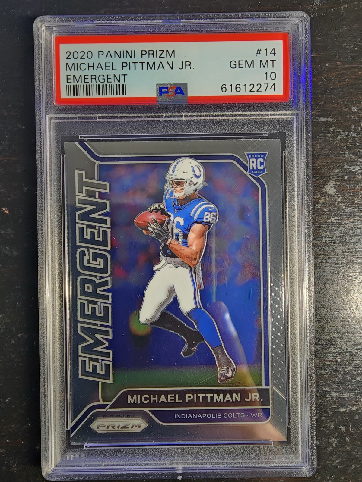 Michael Pittman Jr. Panini Prizm Emergent #14 Base