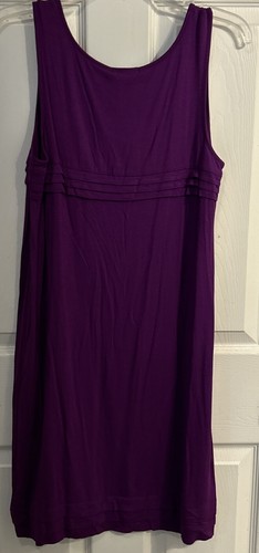NWT Daisy Fuentes Purple Sleeveless Midi Dashing Dress Size Med Retail $50! - Picture 6 of 8