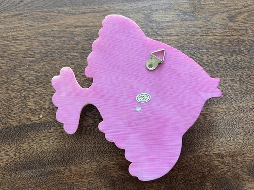 Set 4 Vintage Neon Resin Fish Wall Hangings Decor Fun Kitchy Retro Fluorescent - Picture 8 of 10