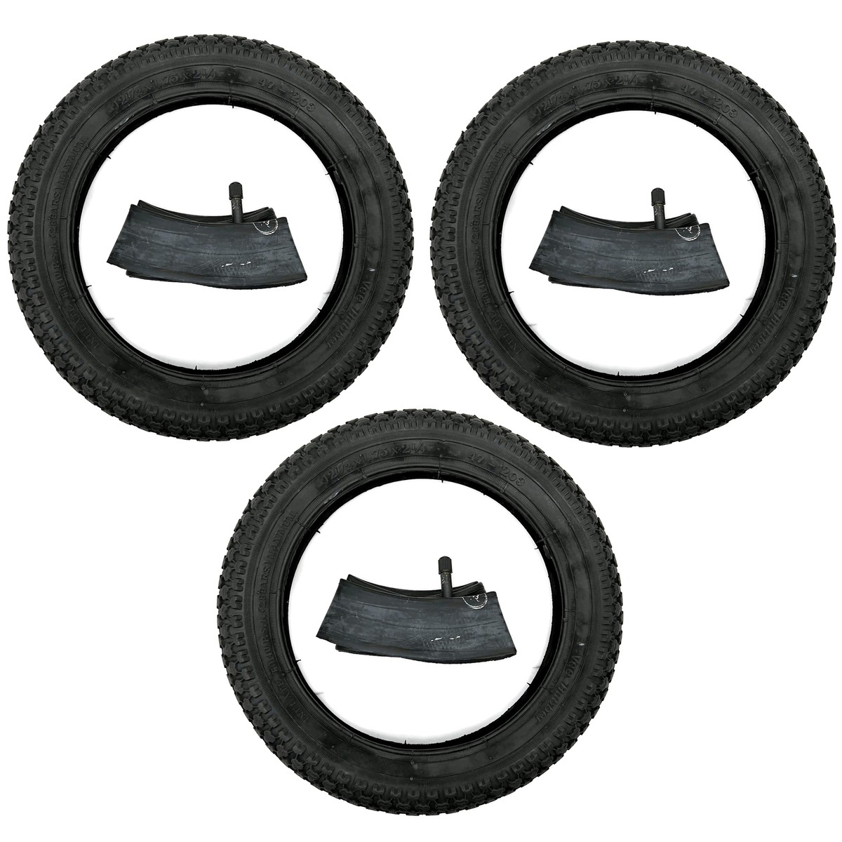 2x Pneumatici Tubo 90G 12,5x1,75x2,25 " Bici Passeggino Puky Motorino 47-203 4061646054389 - Foto 9