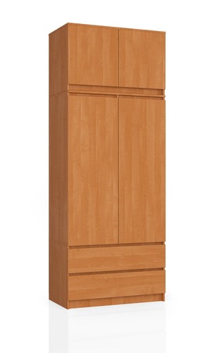 Kleiderschrank, 4-türiger Kleiderschrank, 2 Schubladen 234x90x51cm VIELE FARBE! - Bild 22 von 26