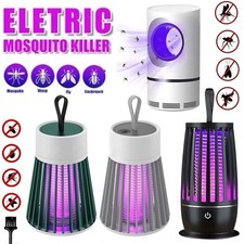 Electric Mosquito Killer Lamp Rechargeable Zapper Bug Fly Insect Trap UV Light
