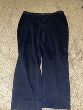 Lauren Ralph Lauren Navy Blue Classic Pants - Size 18 W 97 Cotton 3 Elastine