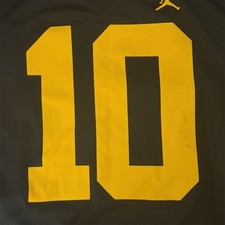 Jordan Michigan Wolverines Brady 10 Football Jersey XL Navy
