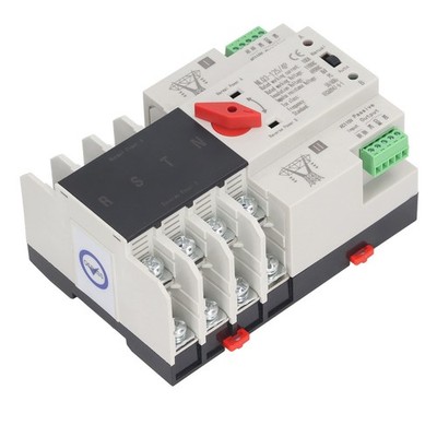 Dual Power Auto Transfer Switch 4P Millisecond Fast Switching Controller AC110V