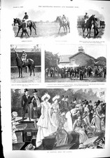 Old 1900 Sport Goodwood Horse Racing Ammer Maluma Rigby Sloan Rowing Victorian