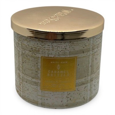 NEW Bath & Body Works White Barn Caramel Drizzle 3-Wick Candle 14.5 oz