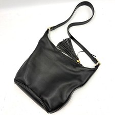 Borsa a tracolla originale Gucci Horse Shoe Gold Hardware in pelle secchiello...