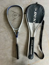 Dunlop Max Flame Premium Titanium Squash Racket New Overgrip & Carry Case