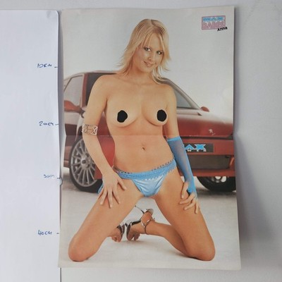 Max Power Babes Poster (007) Anna Nikkala doppelseitiges Wandbild Pin Up