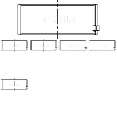 6 x Pleuelpfanne MAHLE für GÜLERYÜZ, MAN, MARBUS, NEOPLAN, OPTARE