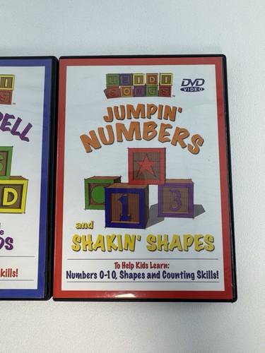 Heidi Songs Sing & Spell The Sight Words Vol 1 2 Jumpin Numbers DVD Lot - Foto 4 di 6