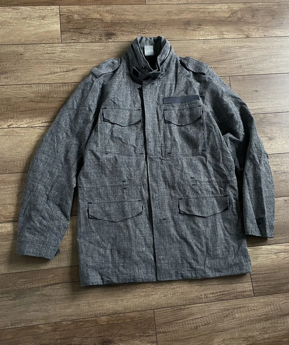 Men's RARE Nike NSW M65 Military Jacket Waterproof Storm-FIT Gray