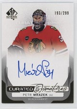 2024-25 SP Authentic Curated Signatures 193/299 Petr Mrazek #SPC-PM Auto