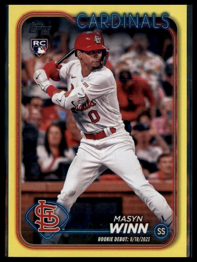 2024 Topps Update Masyn Winn #US272 Yellow Rookie St. Louis Cardinals