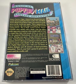 Popful Mail Magical Fantasy Adventure (Sega CD, 1995) CIB Manual Reg Card & Foam