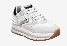 Voile Blanche MARAN POWER White Leather Platform Sneakers Women's 9, EU 40 NEW