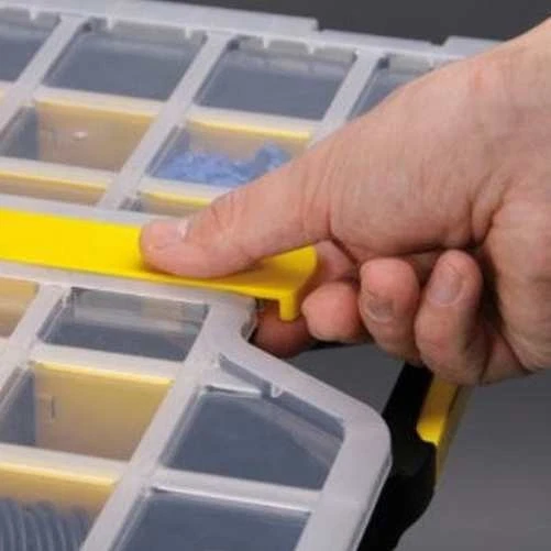 Allit Sortimentskasten Schraubenbox Kleinteilemagazin Werkzeugkasten Basic 47/7 - Bild 3 von 4