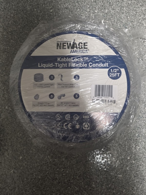 Kable Lock Liquid Tight flexible Conduit 1/2" 25 FT
