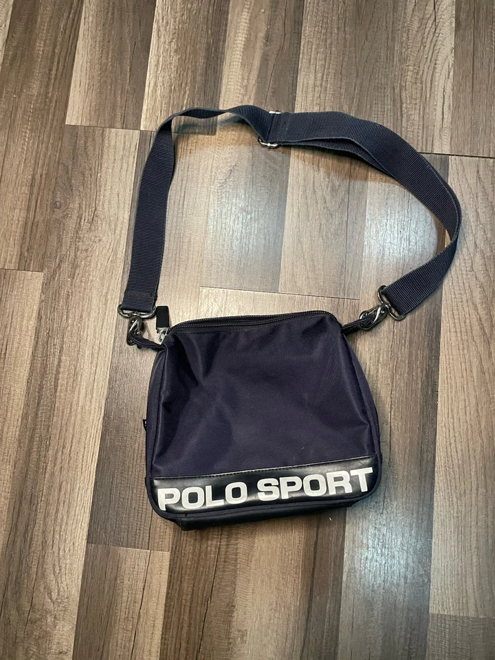 Vintage Ralph Lauren Polo Sport Crossbody Flag Messenger Bag  90s - Image 3 of 4